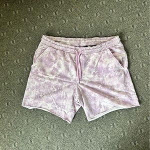 Original Use XL Purple Lavender Tie Dye Shorts Sweatshorts Drawstring Athletic